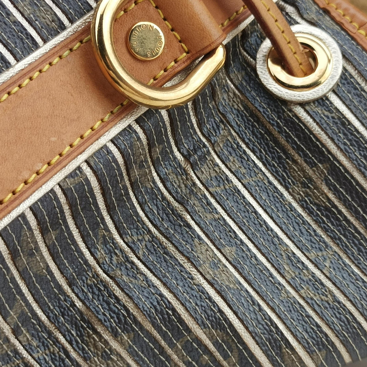 Pre-owned Louis Vuitton Neo brown×Argent Monogram Eden M40355 shoulderbag | stylenewstar
