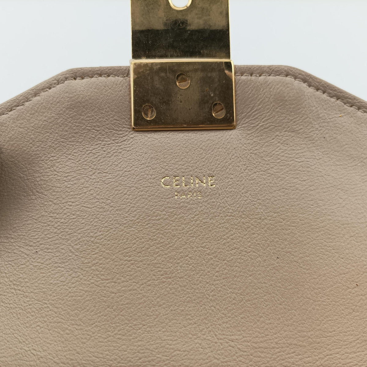 Secondhand Celine C Quilting Beige Leather  shoulderbag | stylenewstar
