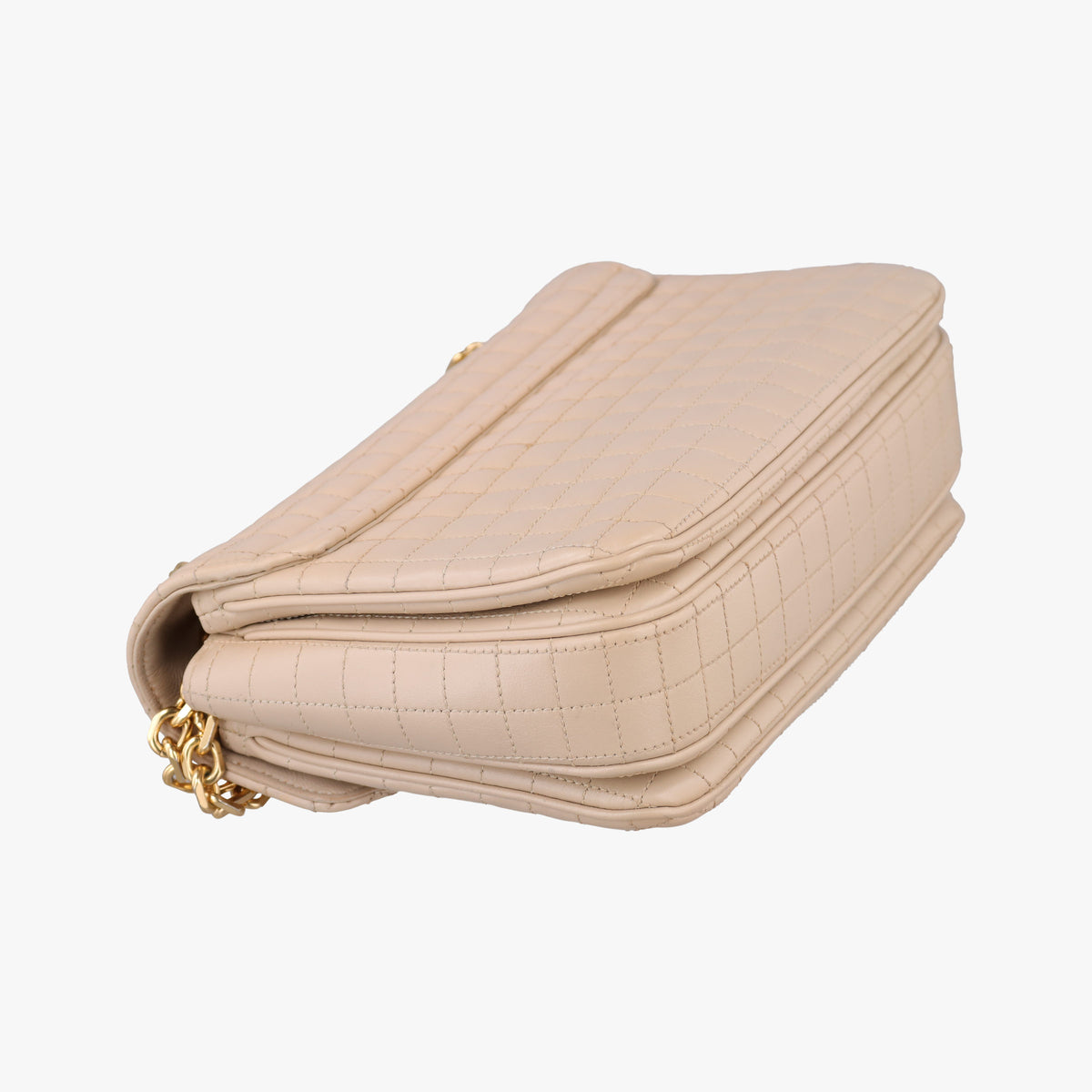 Secondhand Celine C Quilting Beige Leather  shoulderbag | stylenewstar