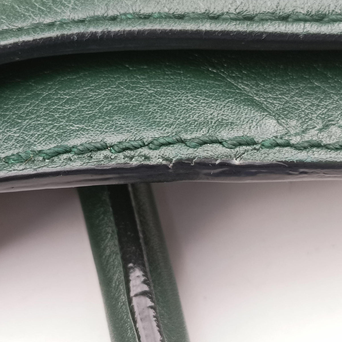 Secondhand Valentino Rockstud Green Leather  shoulderbag | stylenewstar