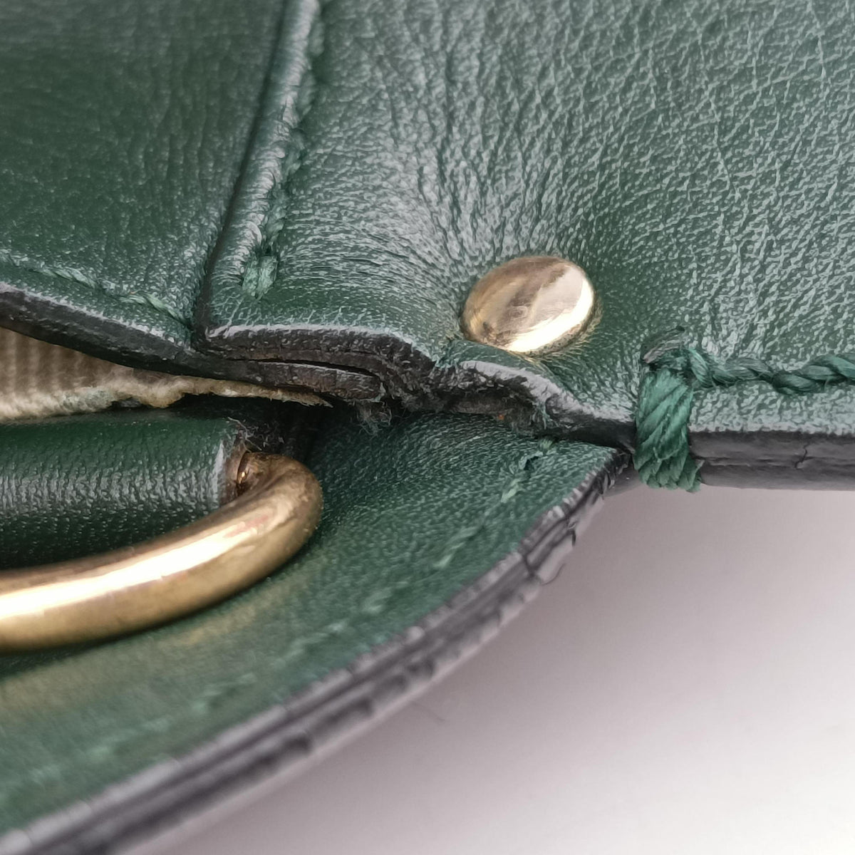 Secondhand Valentino Rockstud Green Leather  shoulderbag | stylenewstar