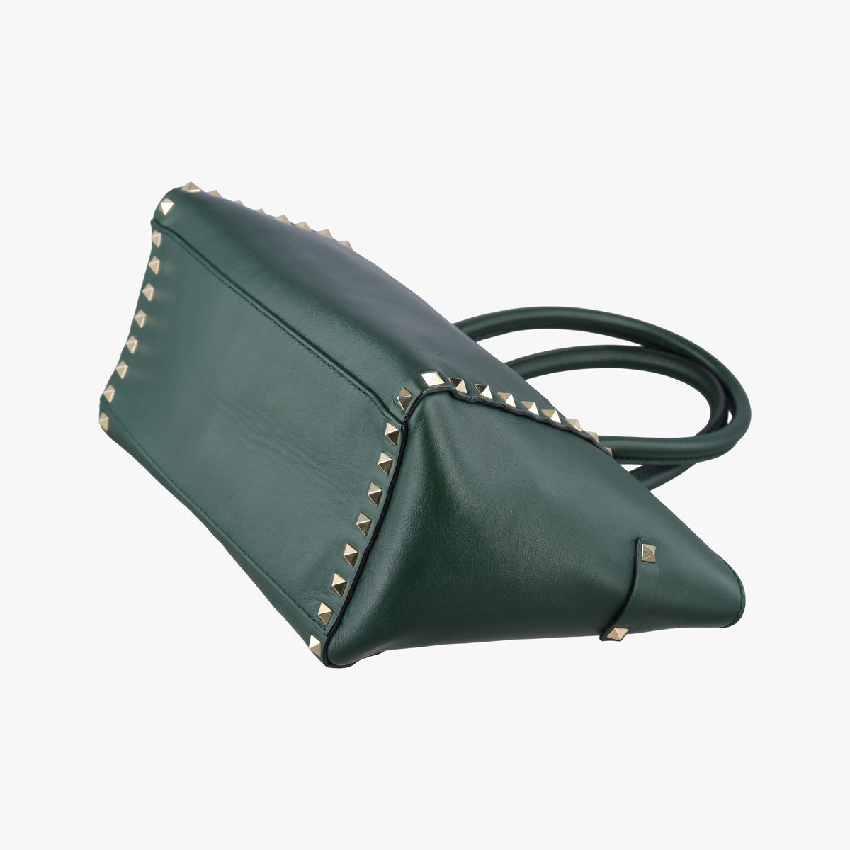 Secondhand Valentino Rockstud Green Leather  shoulderbag | stylenewstar