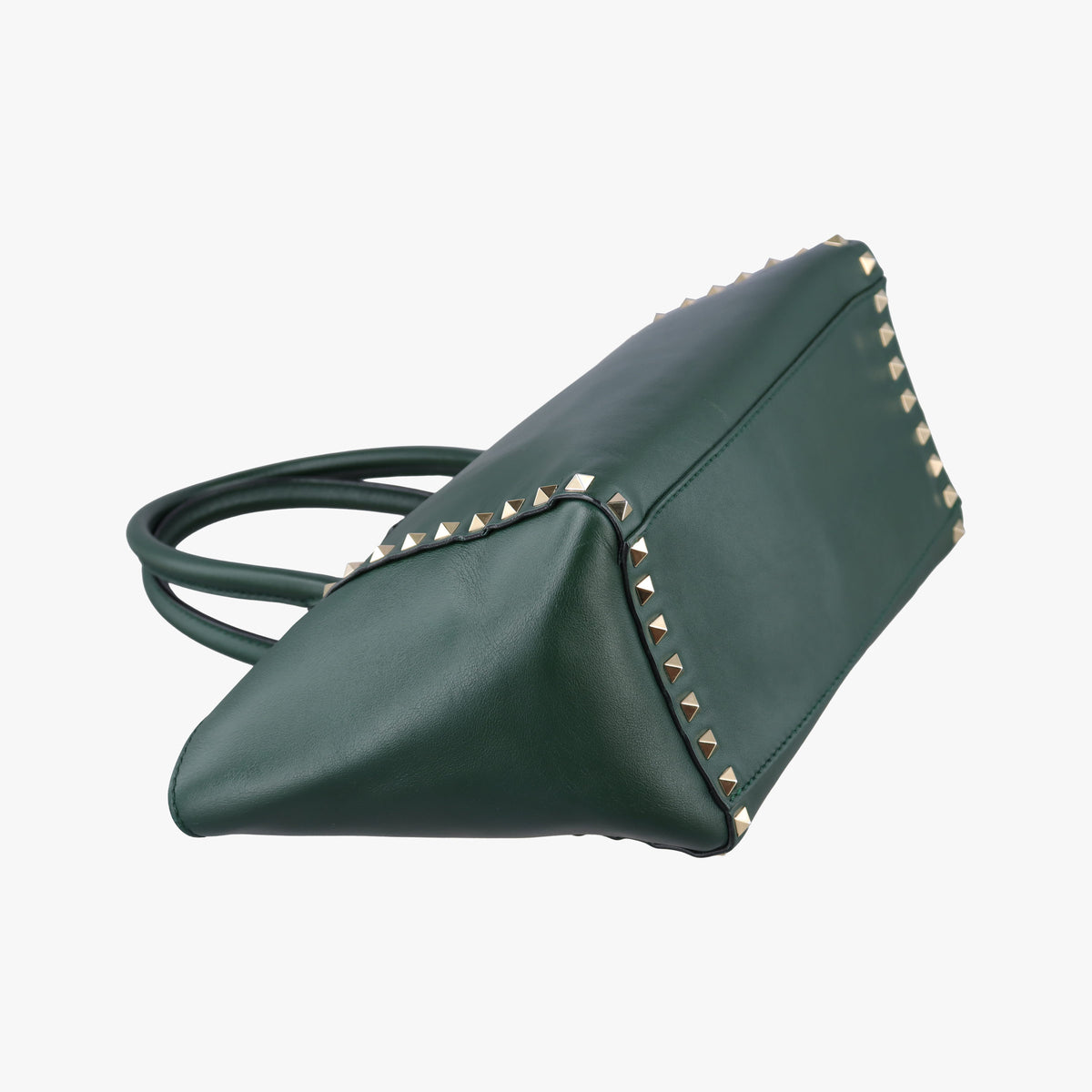 Secondhand Valentino Rockstud Green Leather  shoulderbag | stylenewstar