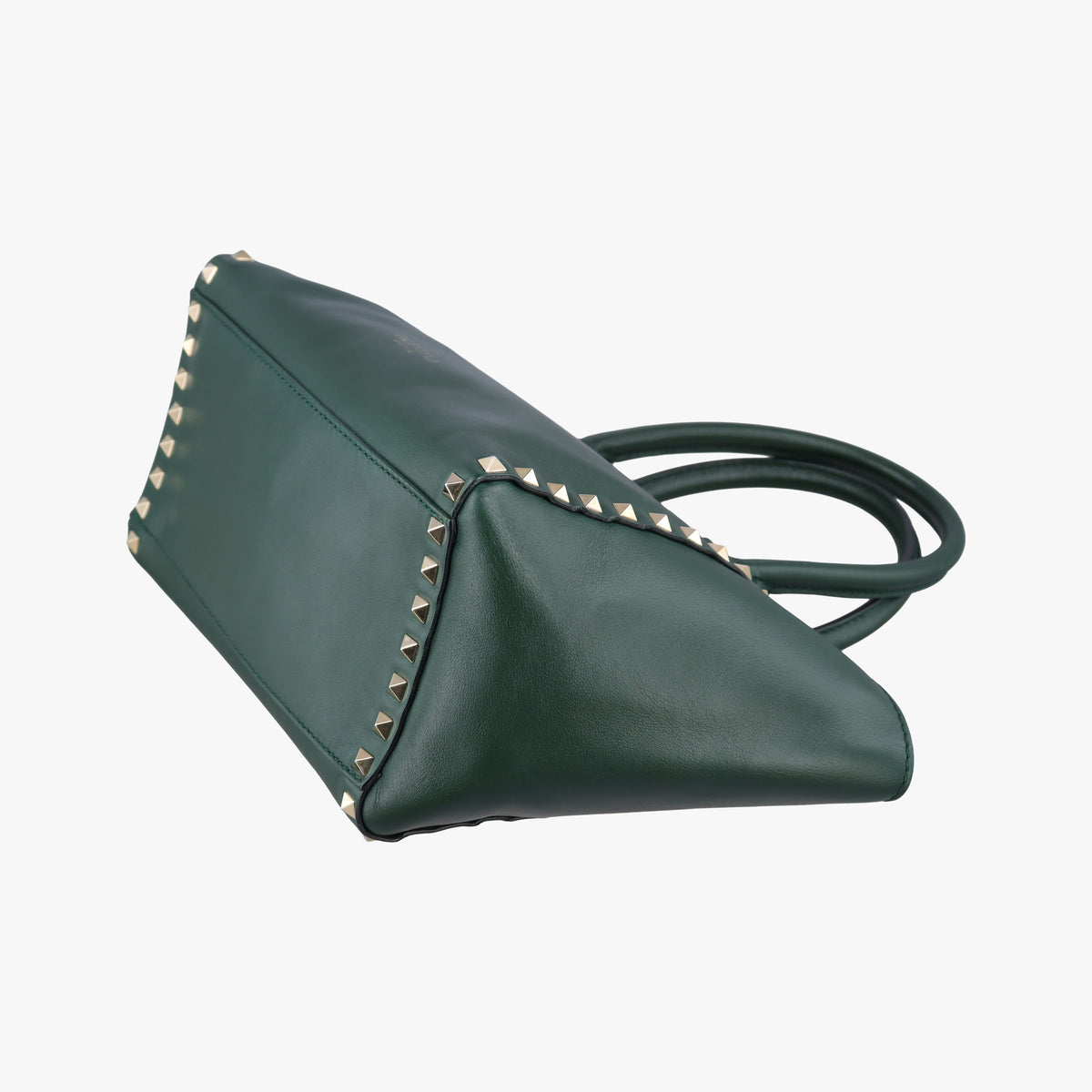 Secondhand Valentino Rockstud Green Leather  shoulderbag | stylenewstar