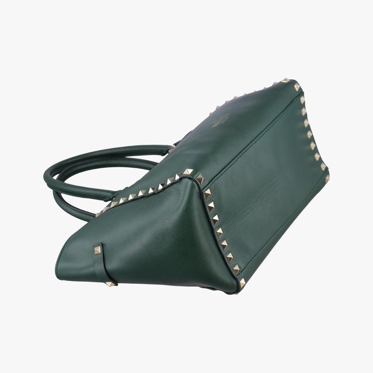 Secondhand Valentino Rockstud Green Leather  shoulderbag | stylenewstar