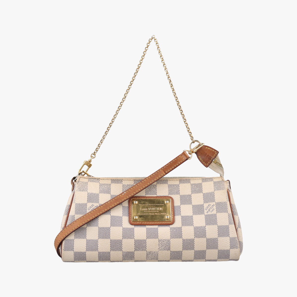 Pre-owned Louis Vuitton EVA AZUR Damier Canvas N55214 handbag | stylenewstar