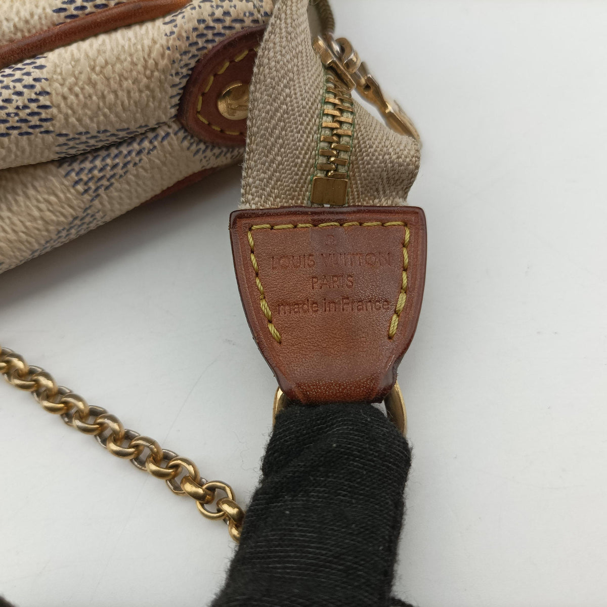 Pre-owned Louis Vuitton EVA AZUR Damier Canvas N55214 handbag | stylenewstar