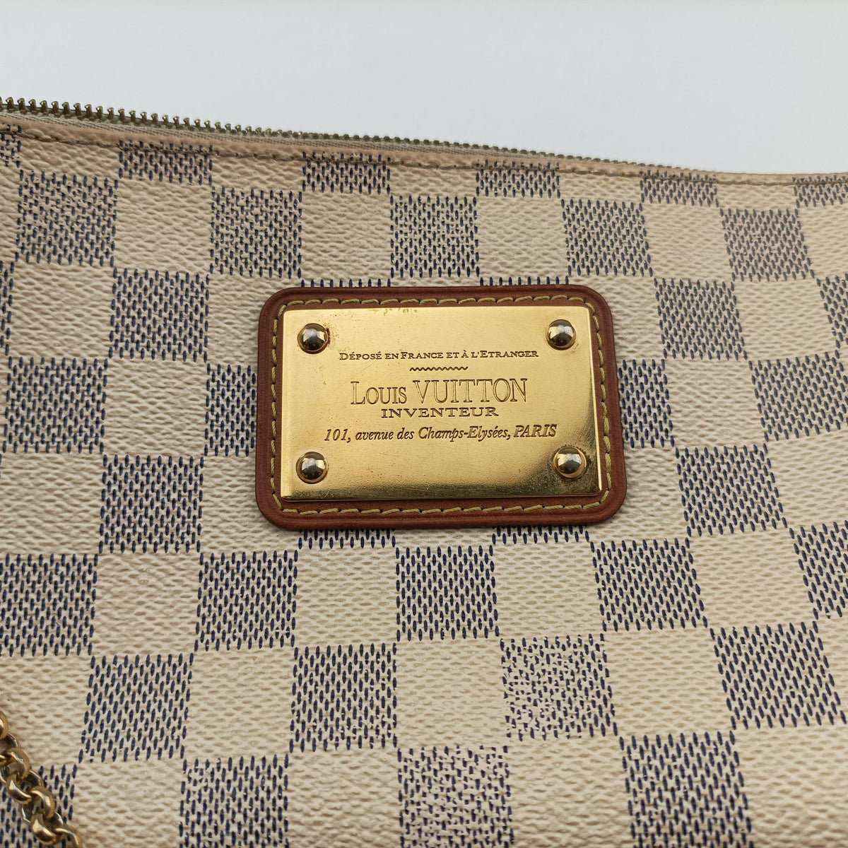 Pre-owned Louis Vuitton EVA AZUR Damier Canvas N55214 handbag | stylenewstar