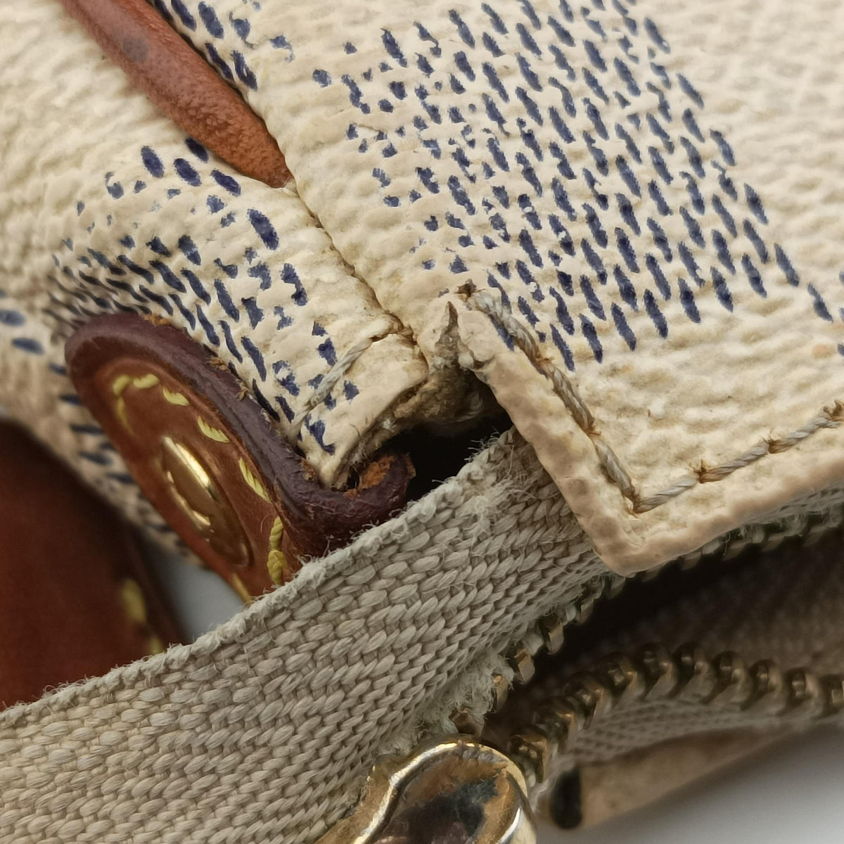 Pre-owned Louis Vuitton EVA AZUR Damier Canvas N55214 handbag | stylenewstar