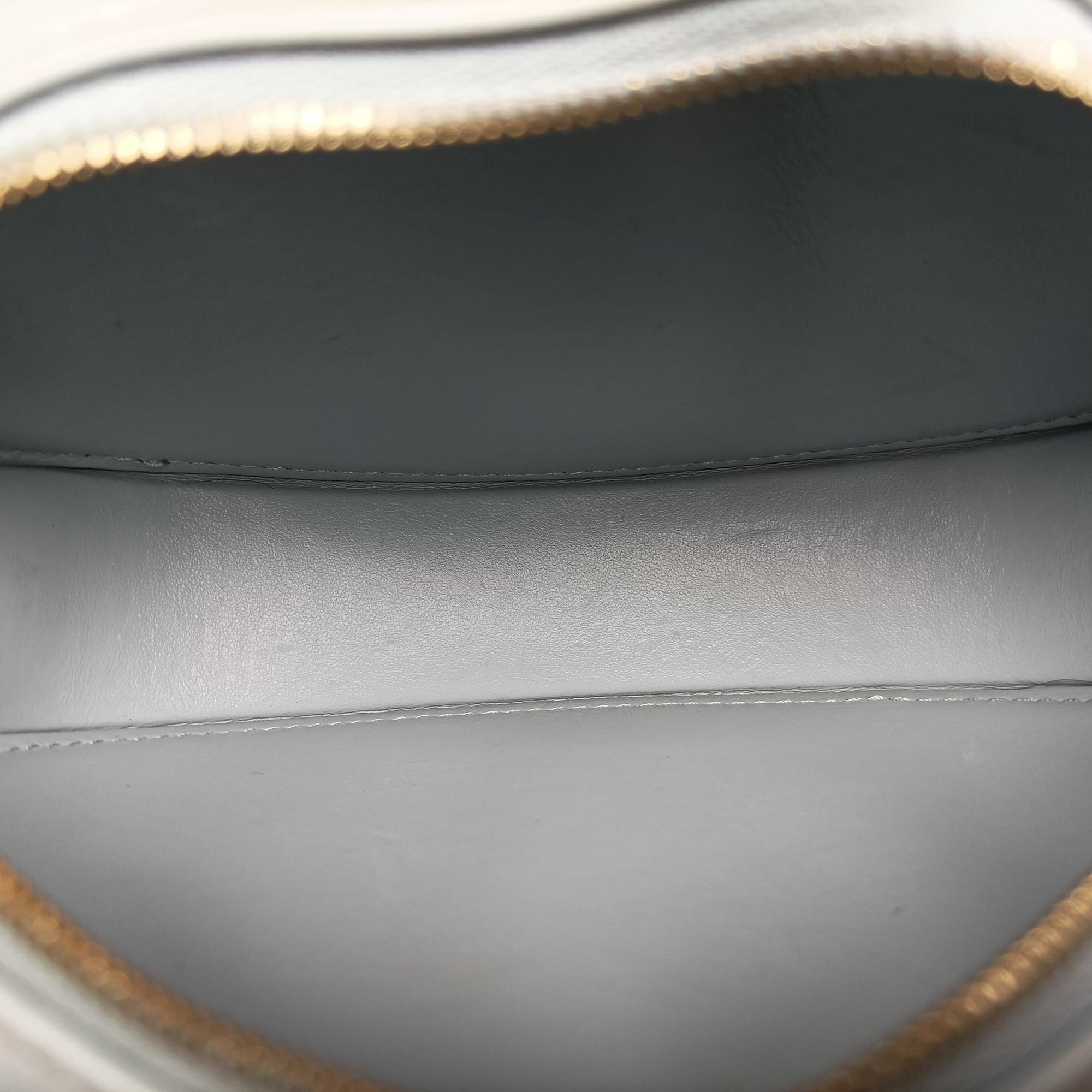 Pre-owned Celine Oval Purse Cuir Triomphe Blue Leather  shoulderbag | stylenewstar