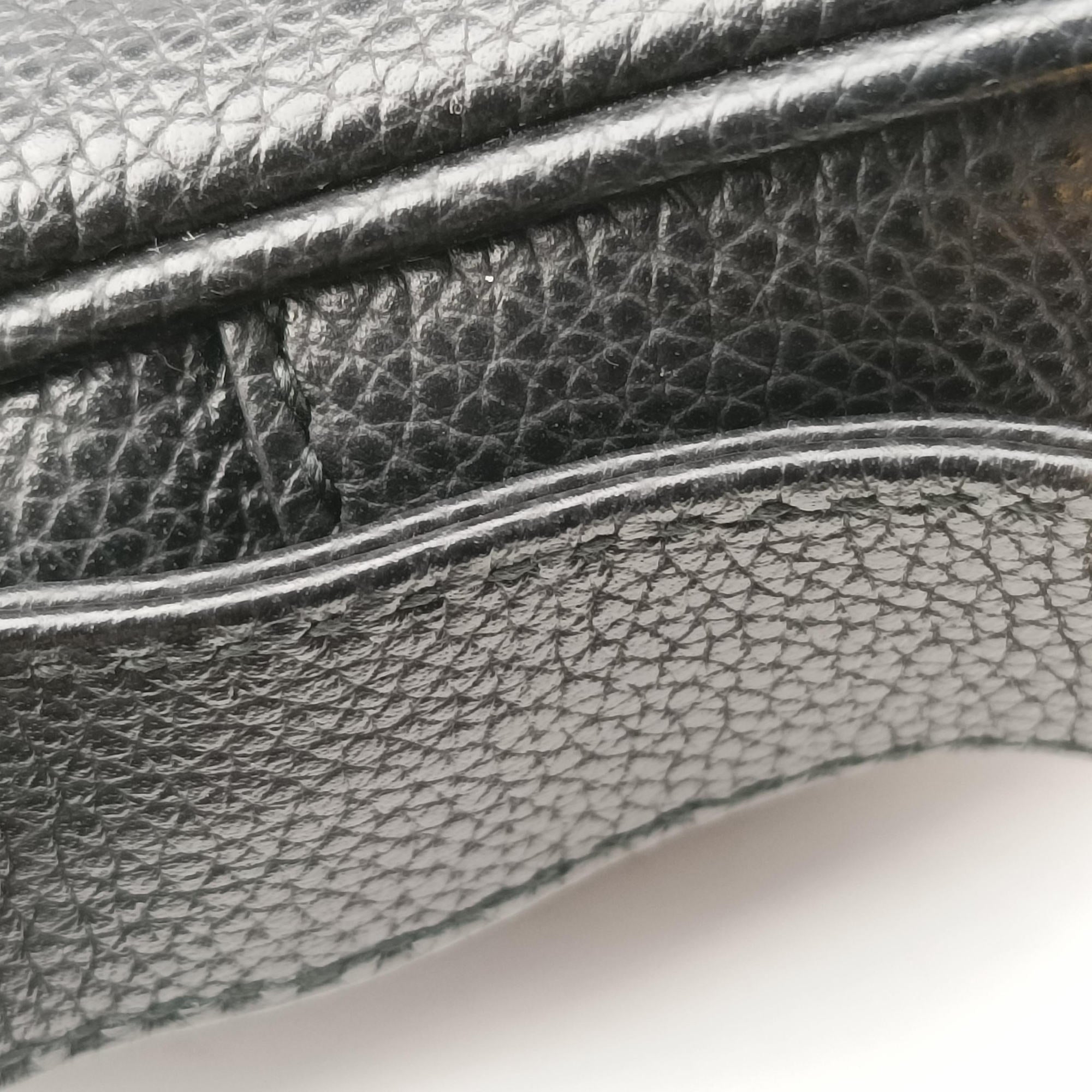 Pre-owned Gucci Print Messenger Black Leather 574803 shoulderbag | stylenewstar