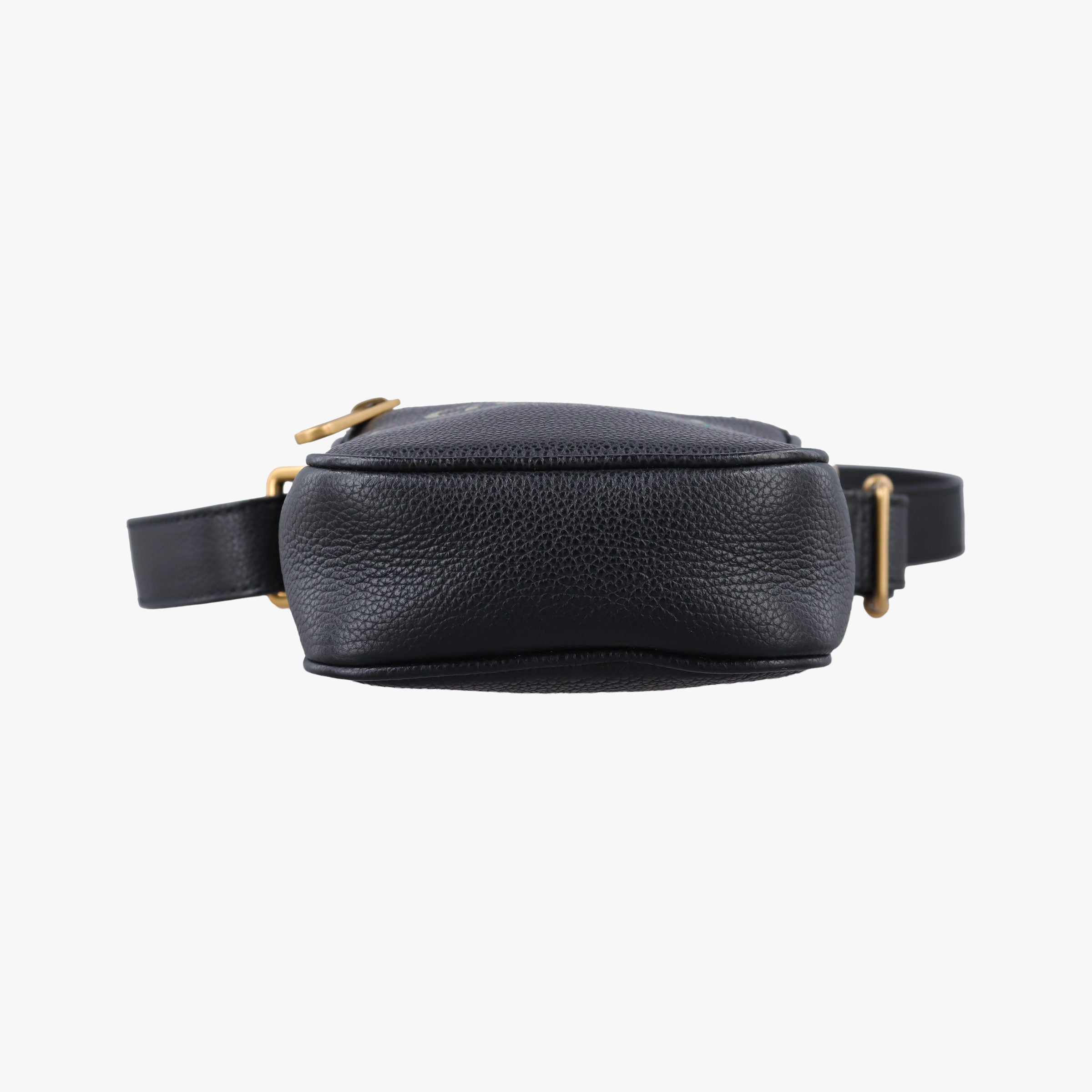 Pre-owned Gucci Print Messenger Black Leather 574803 shoulderbag | stylenewstar