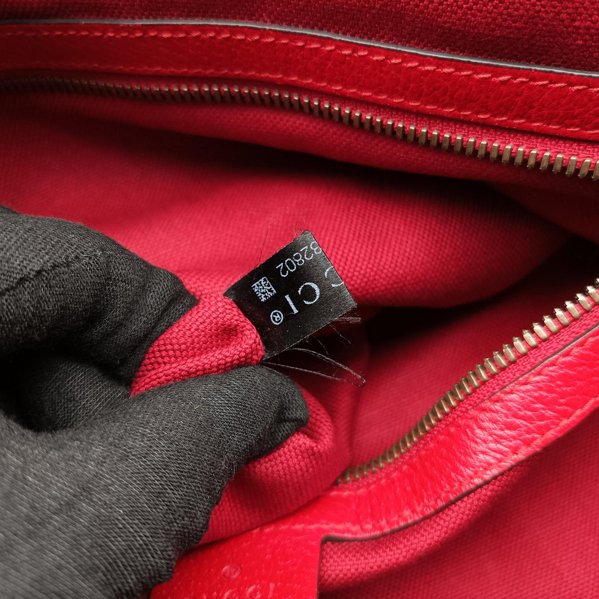 Pre-owned Gucci Print Blue×Red×Ivory canvas×leather 523781 shoulderbag | stylenewstar