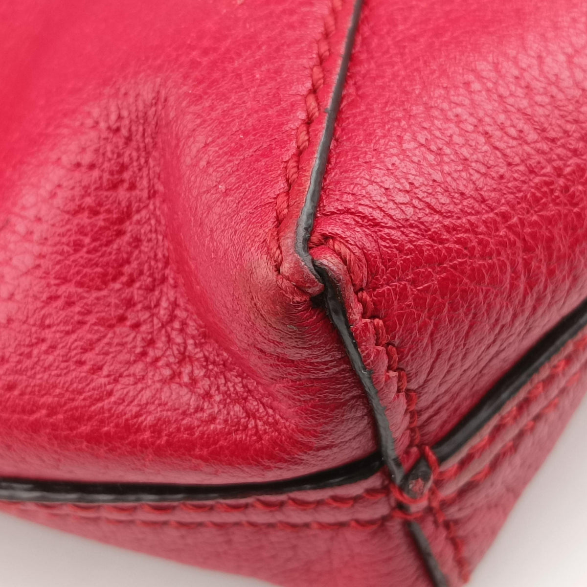 Pre-owned Gucci Print Blue×Red×Ivory canvas×leather 523781 shoulderbag | stylenewstar