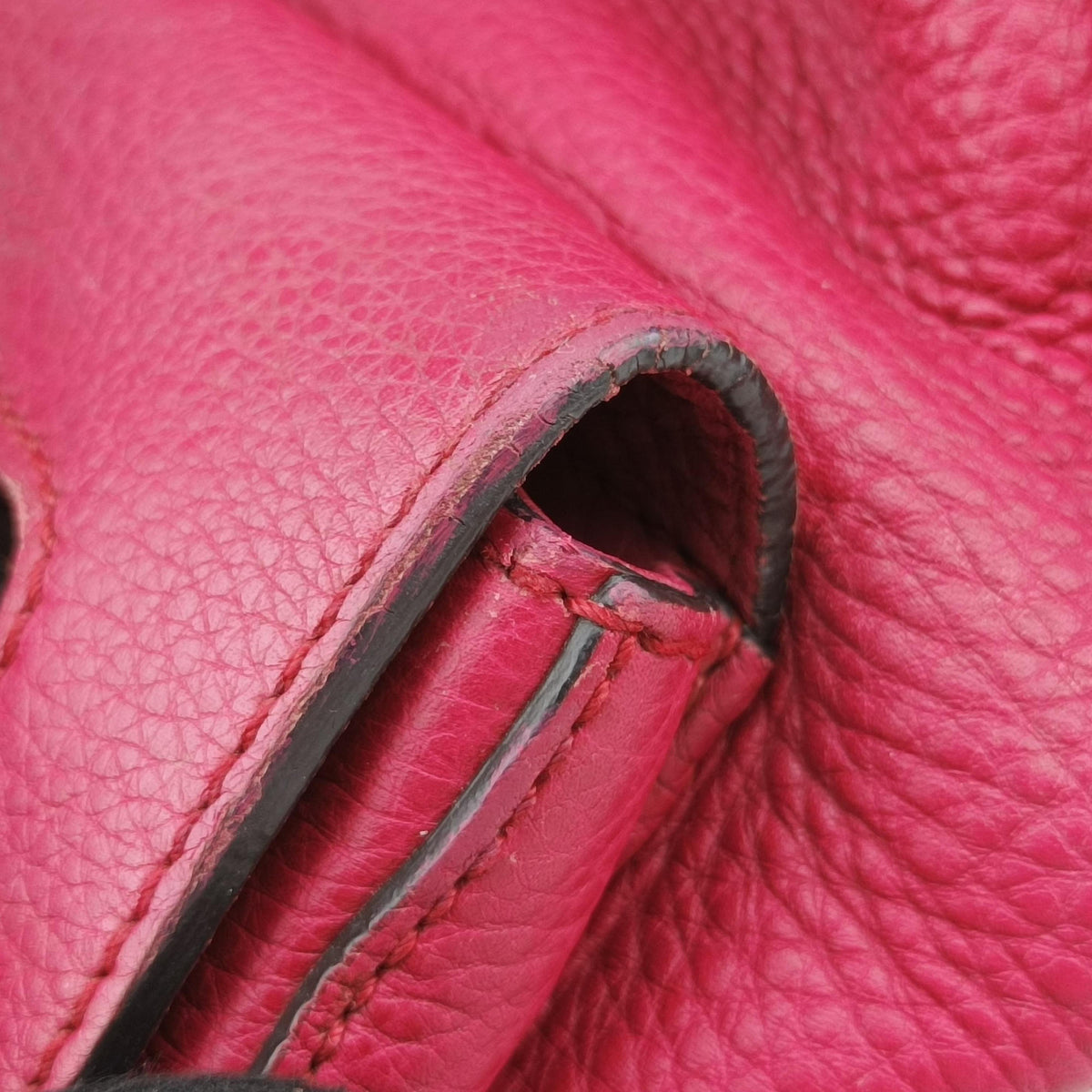 Pre-owned Gucci Bamboo fringe tassel Red Leather 370833 backpack/rucksack | stylenewstar