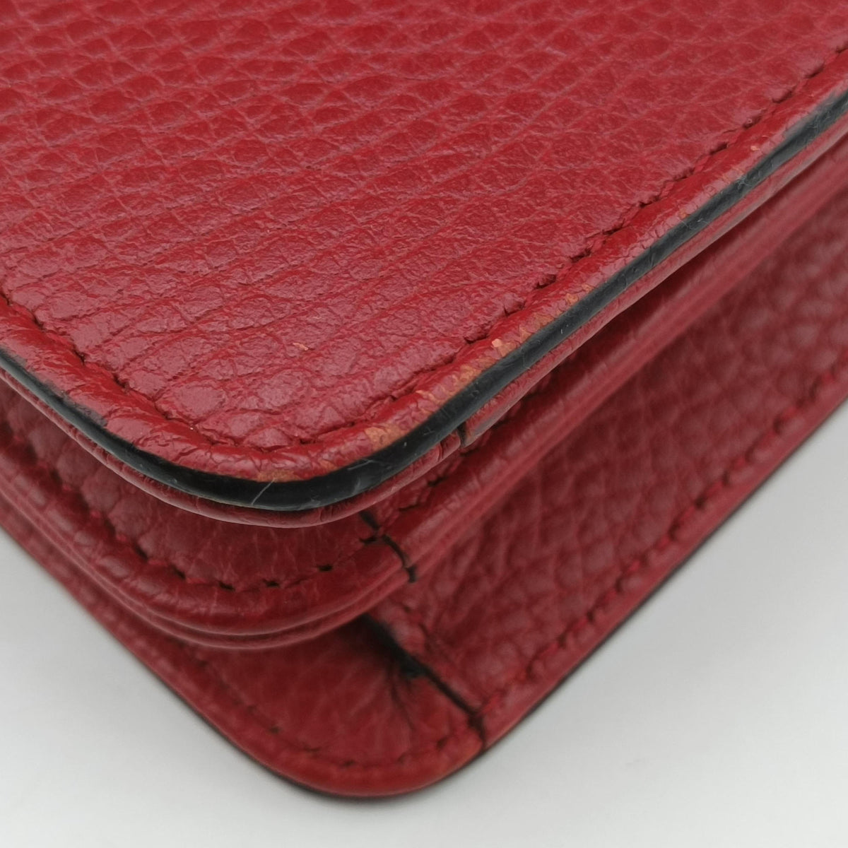 Pre-owned Gucci Interlocking G Red Leather 510304 shoulderbag | stylenewstar