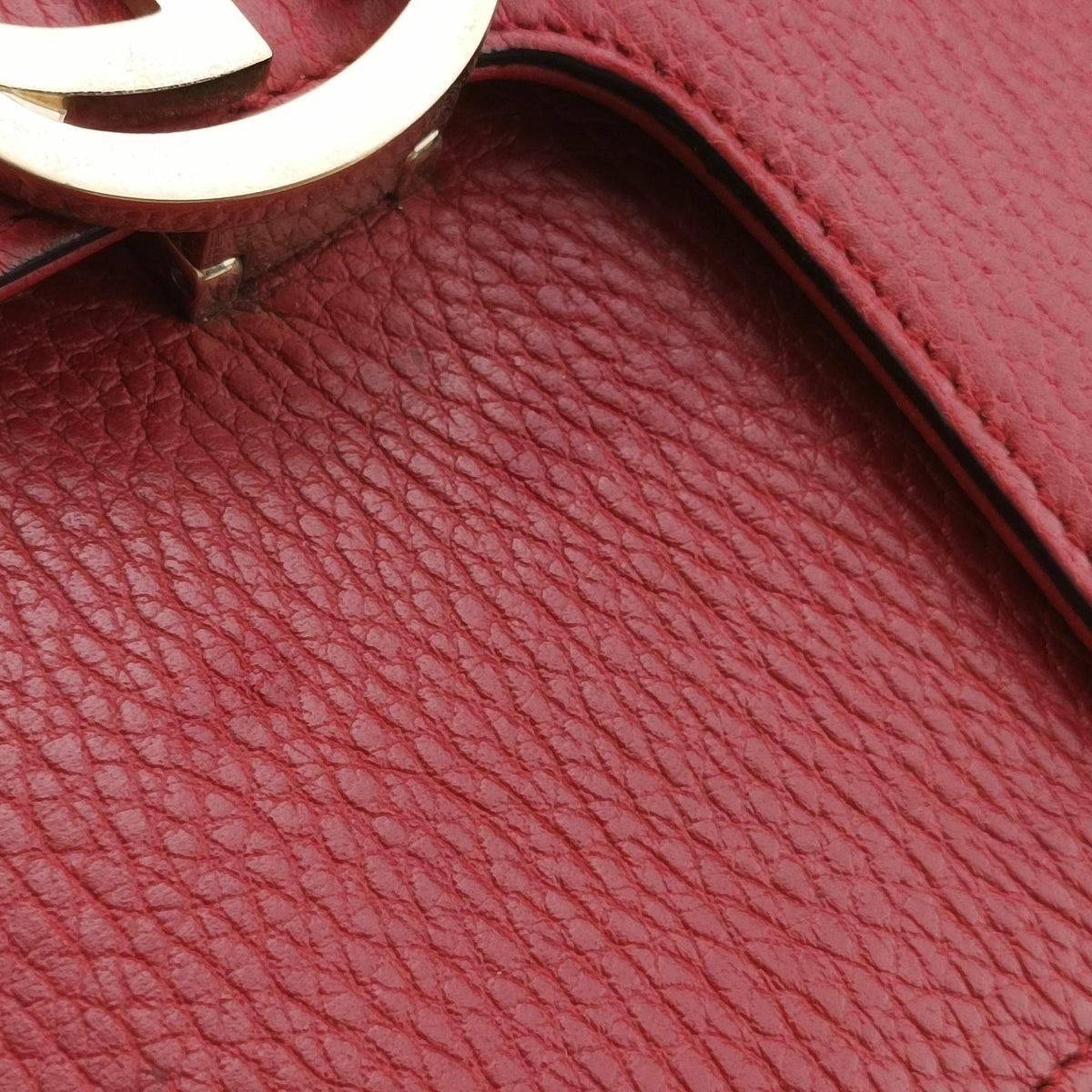 Pre-owned Gucci Interlocking G Red Leather 510304 shoulderbag | stylenewstar