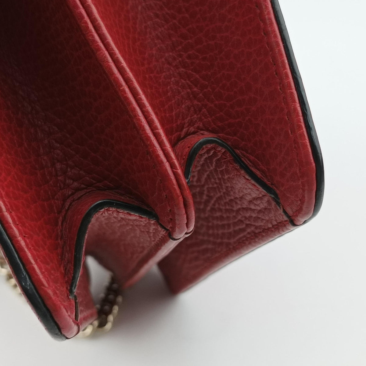 Pre-owned Gucci Interlocking G Red Leather 510304 shoulderbag | stylenewstar