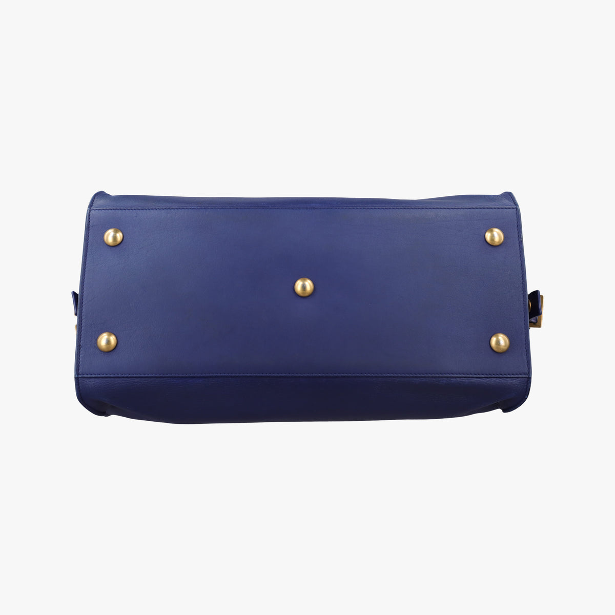 Secondhand Yves Saint Laurent Y Ligne Petit Cabas Blue Leather 311203 shoulderbag | stylenewstar