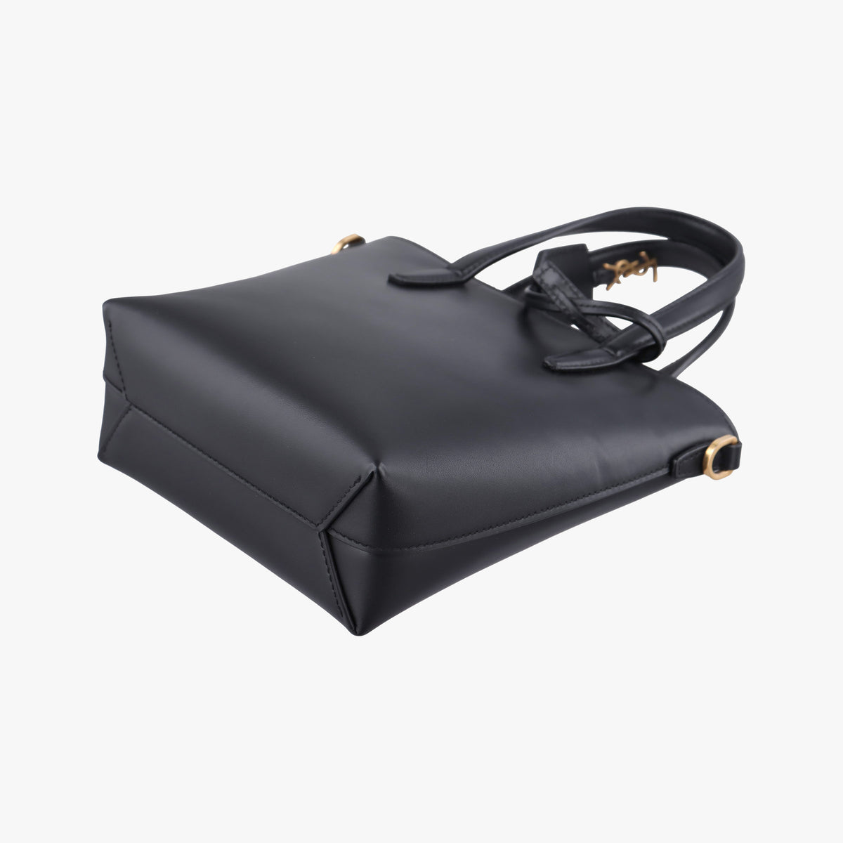 Vintage Yves Saint Laurent Toy Mini shopping Black Leather 773995 shoulderbag | stylenewstar