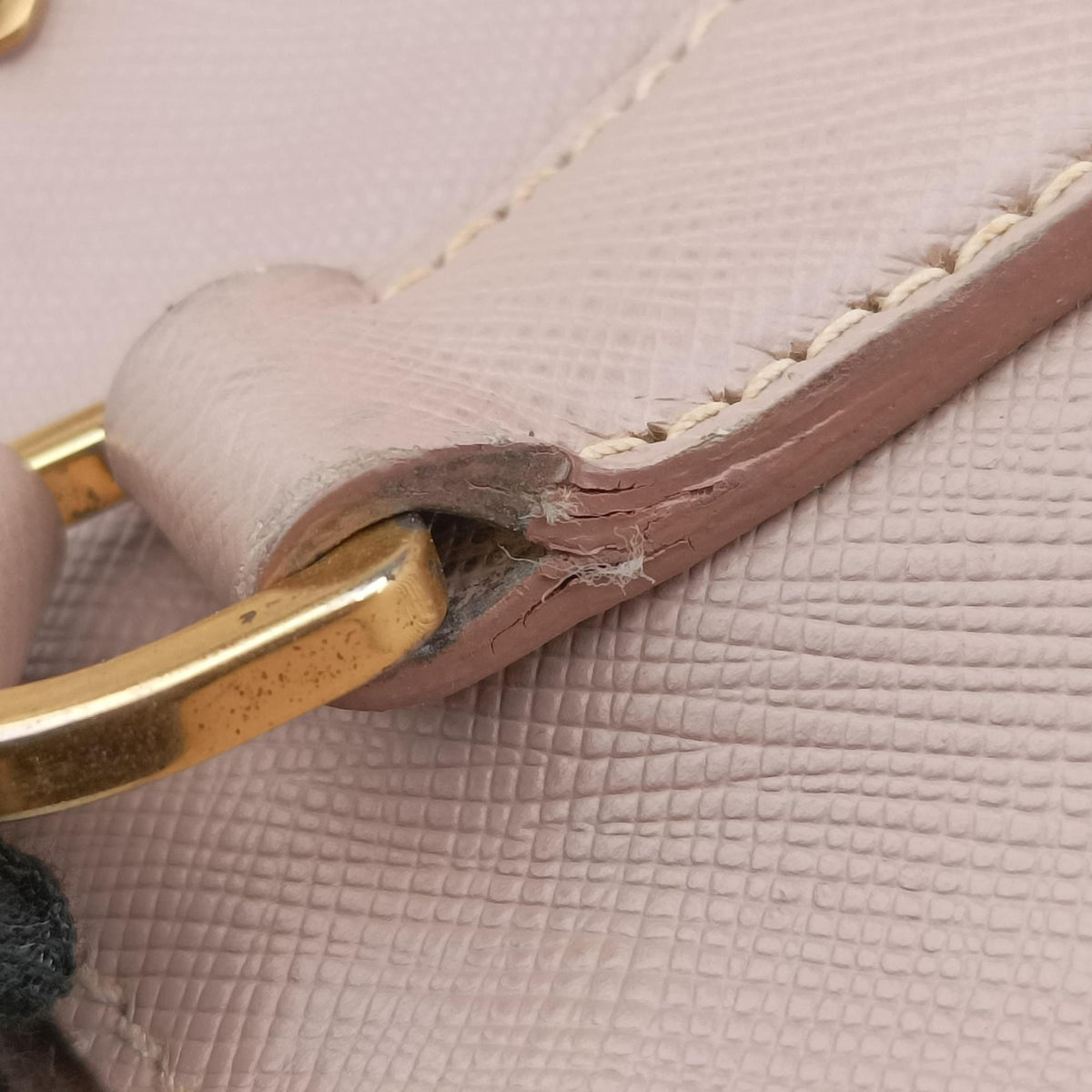 Pre-owned Prada Galleria Pink SAFFIANO Leather BN2274 handbag | stylenewstar