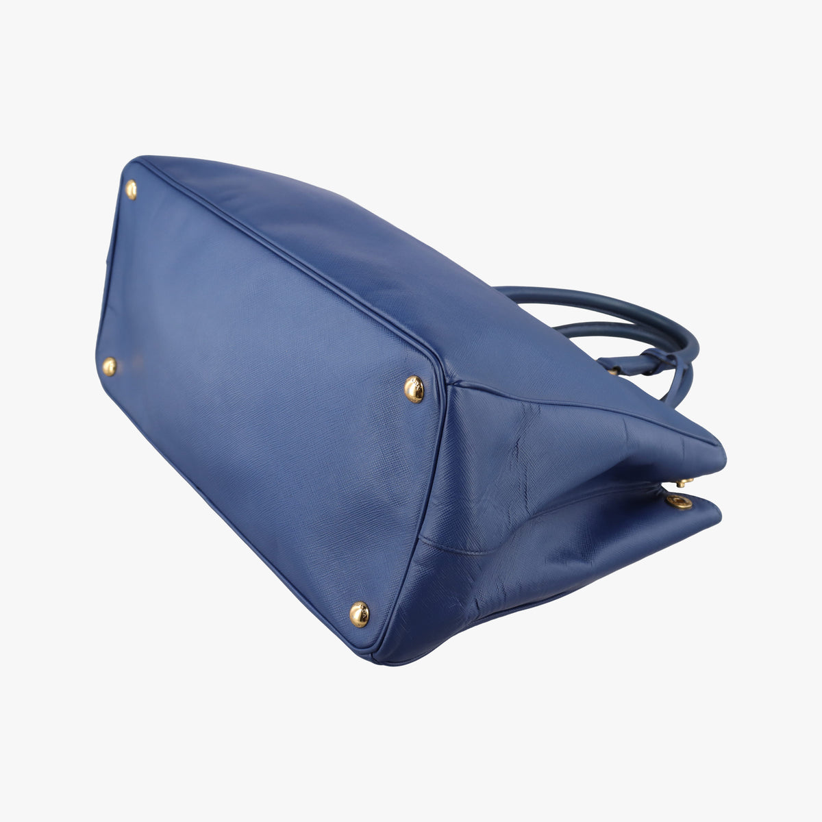 Pre-owned Prada Galleria Blue SAFFIANO Leather BN2274 handbag | stylenewstar