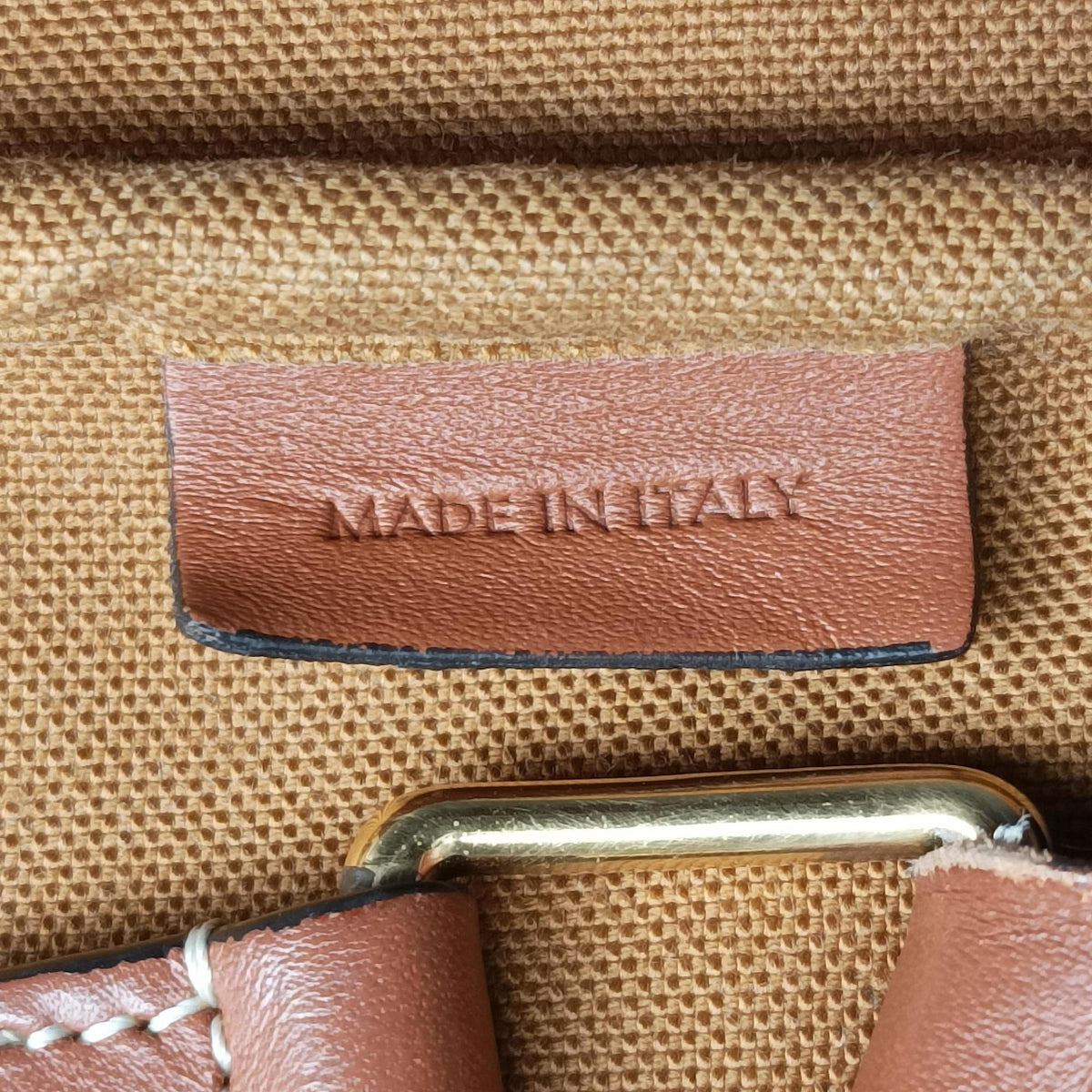 Pre-owned Celine Medium Bucket Brown PVC coated canvas×Leather  shoulderbag | stylenewstar