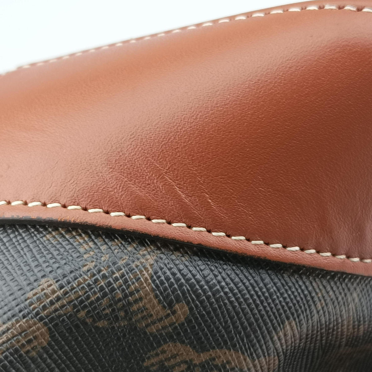 Pre-owned Celine Medium Bucket Brown PVC coated canvas×Leather  shoulderbag | stylenewstar
