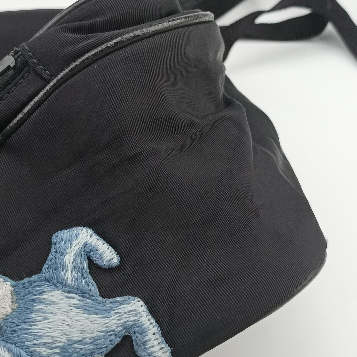 Pre-owned Gucci Interlocking G Black Nylon 536724 backpack/rucksack | stylenewstar