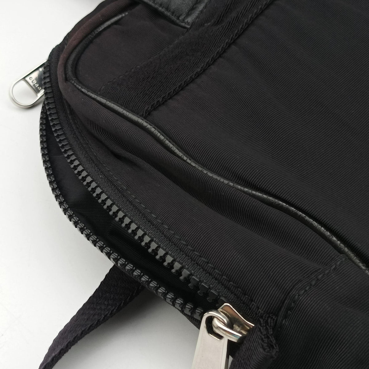 Pre-owned Gucci Interlocking G Black Nylon 536724 backpack/rucksack | stylenewstar