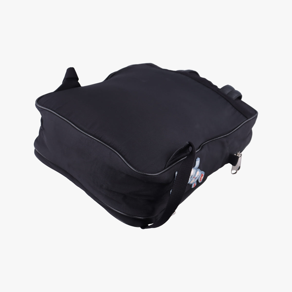 Pre-owned Gucci Interlocking G Black Nylon 536724 backpack/rucksack | stylenewstar