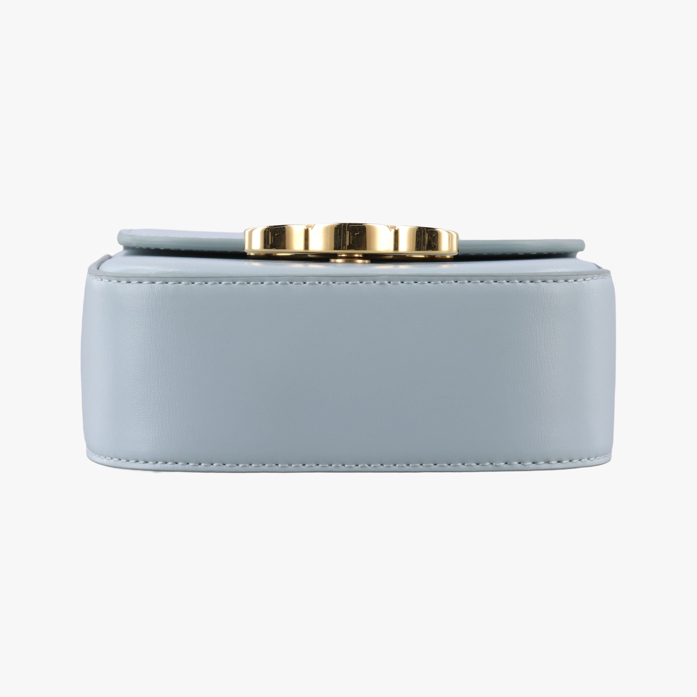 Vintage Celine Mini Claude Triomphe Blue Leather  shoulderbag | stylenewstar