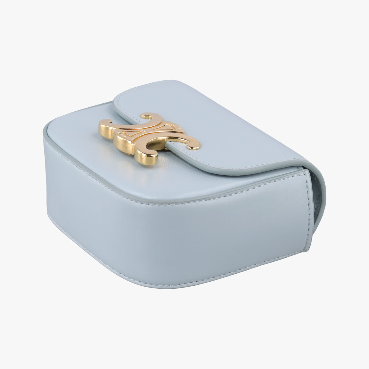 Secondhand Celine Mini Claude Triomphe Blue Leather  shoulderbag | stylenewstar