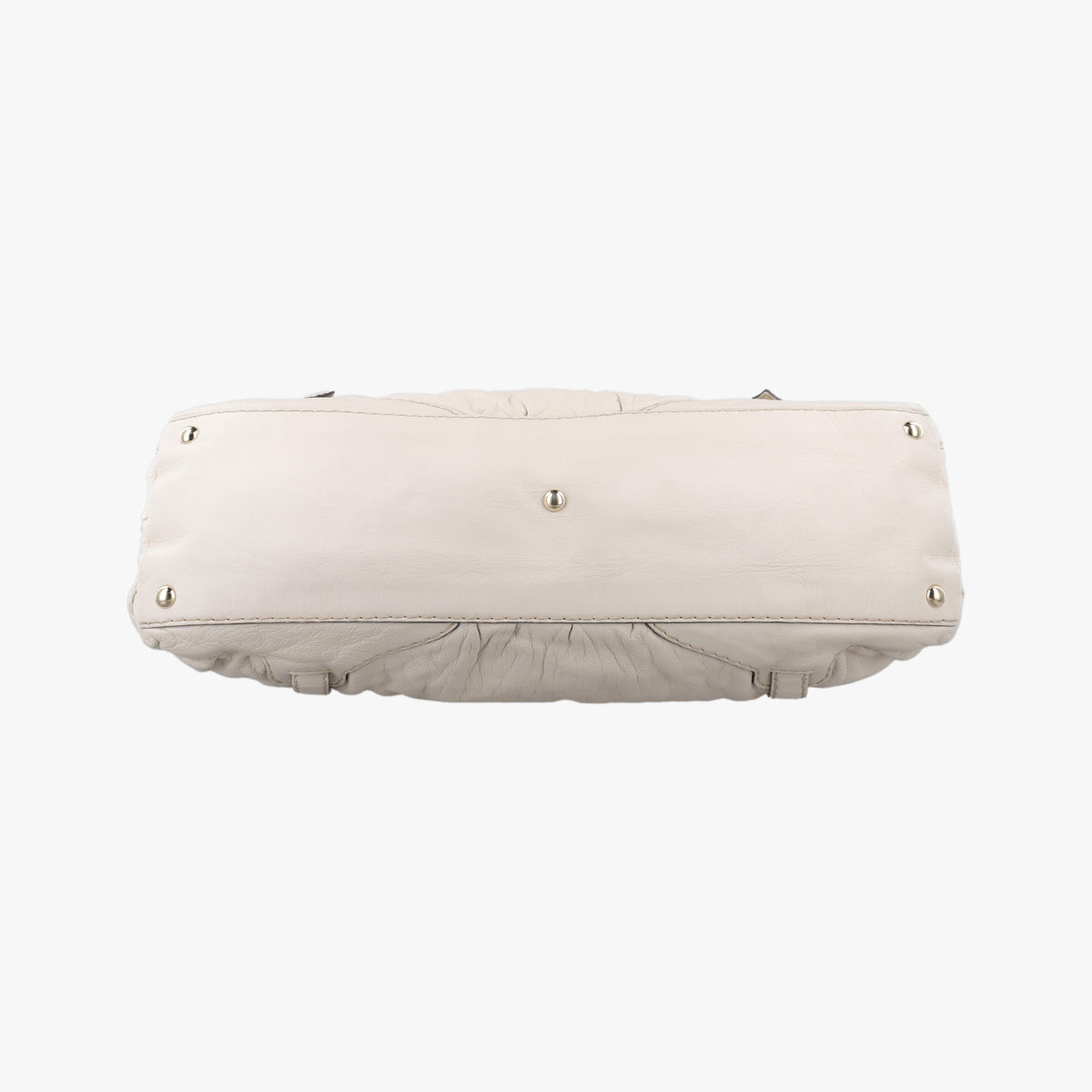 Vintage Gucci Horsebit Nail White Leather 189890 handbag | stylenewstar