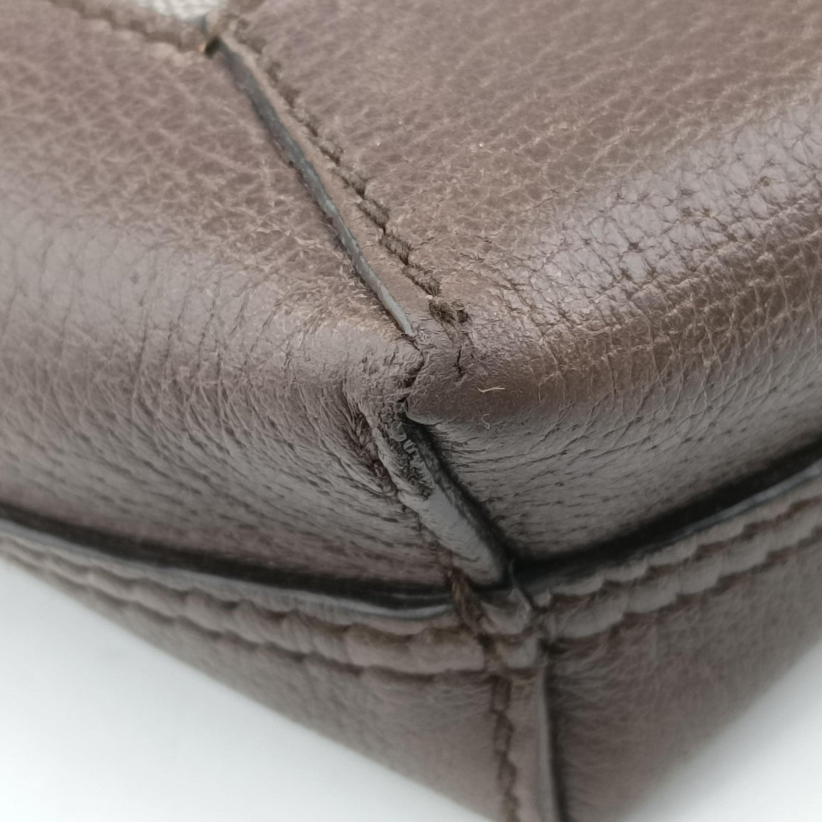 Pre-owned Gucci Ophidia Brown PVC coated canvas×Leather 519335 shoulderbag | stylenewstar