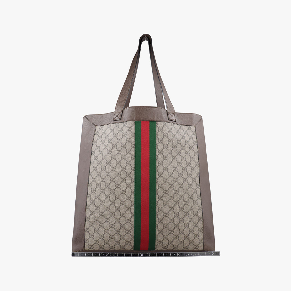 Pre-owned Gucci Ophidia Brown PVC coated canvas×Leather 519335 shoulderbag | stylenewstar