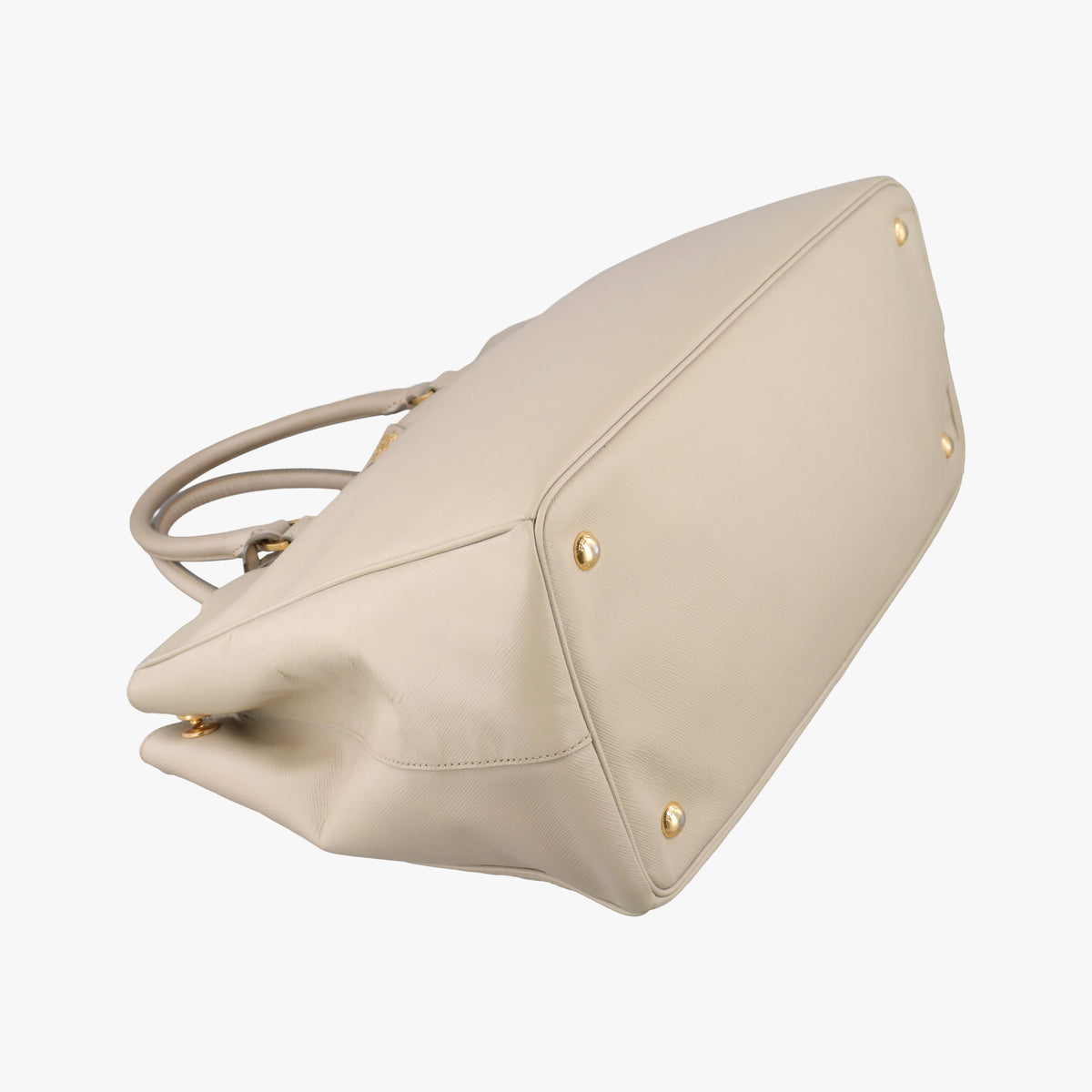 Pre-owned Prada Galleria Beige SAFFIANO Leather BN2274 handbag | stylenewstar