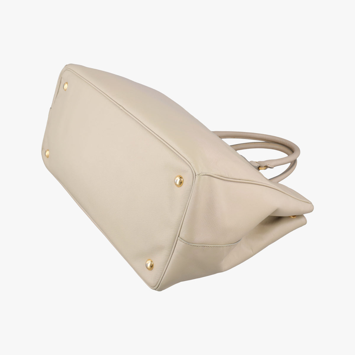Pre-owned Prada Galleria Beige SAFFIANO Leather BN2274 handbag | stylenewstar
