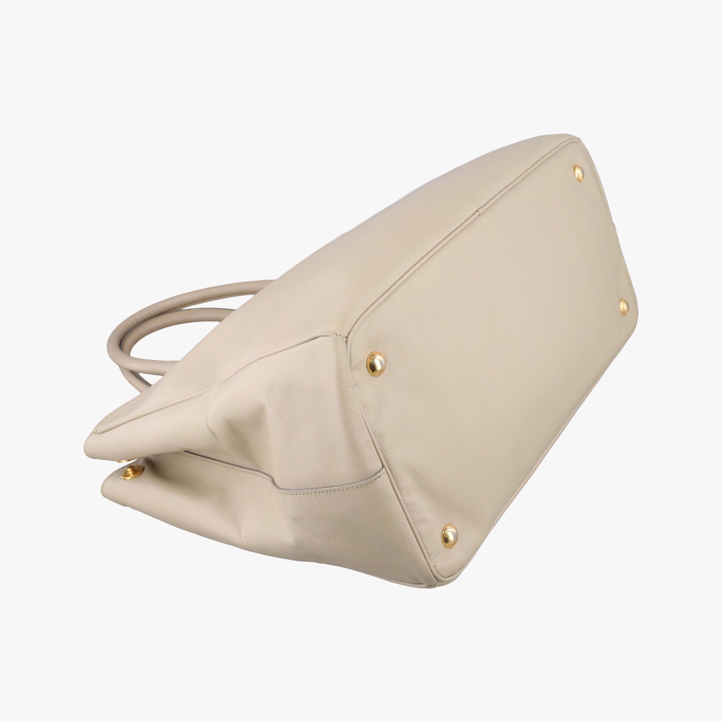 Pre-owned Prada Galleria Beige SAFFIANO Leather BN2274 handbag | stylenewstar