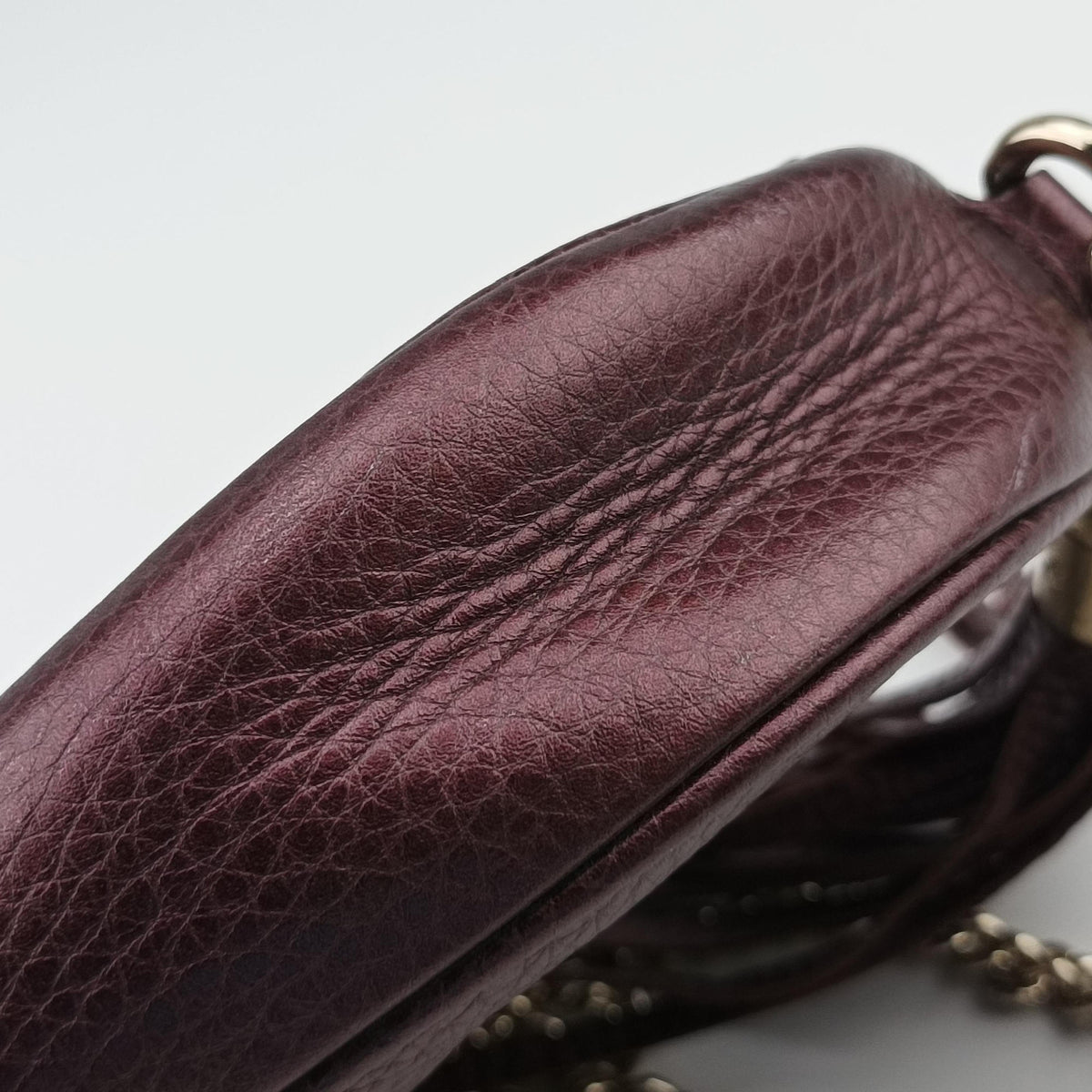 Pre-owned Gucci Soho Purple Leather 353965 shoulderbag | stylenewstar
