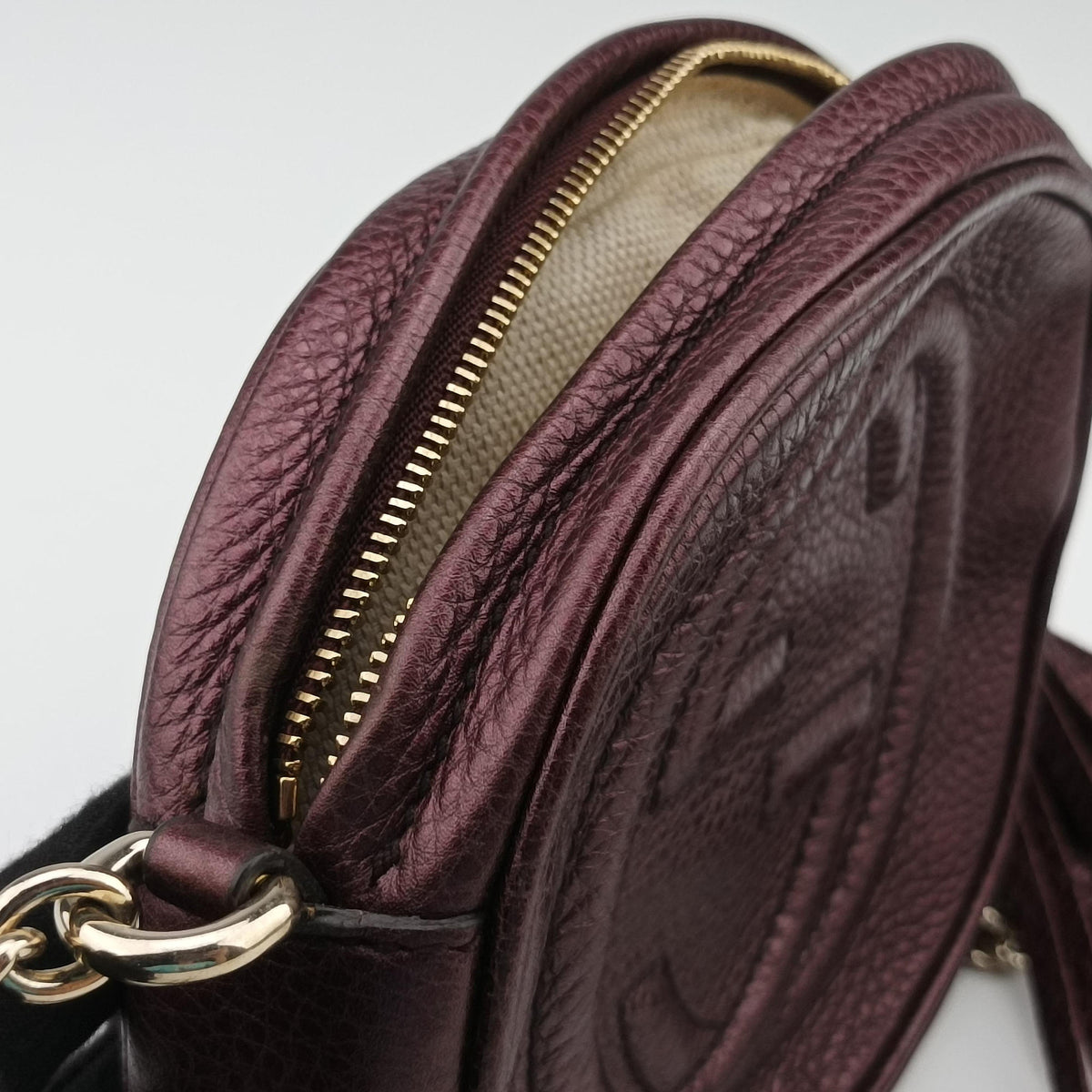 Pre-owned Gucci Soho Purple Leather 353965 shoulderbag | stylenewstar