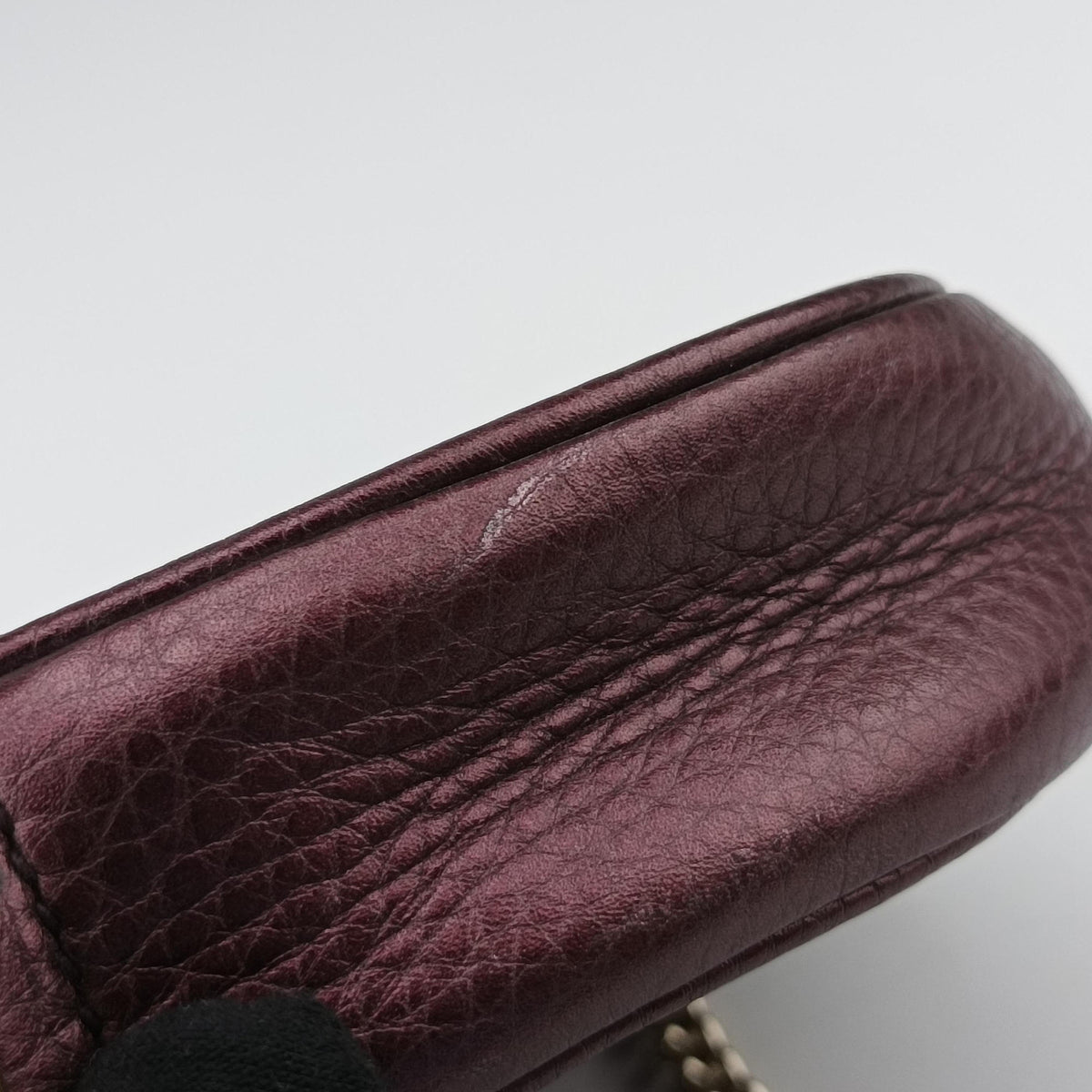 Pre-owned Gucci Soho Purple Leather 353965 shoulderbag | stylenewstar