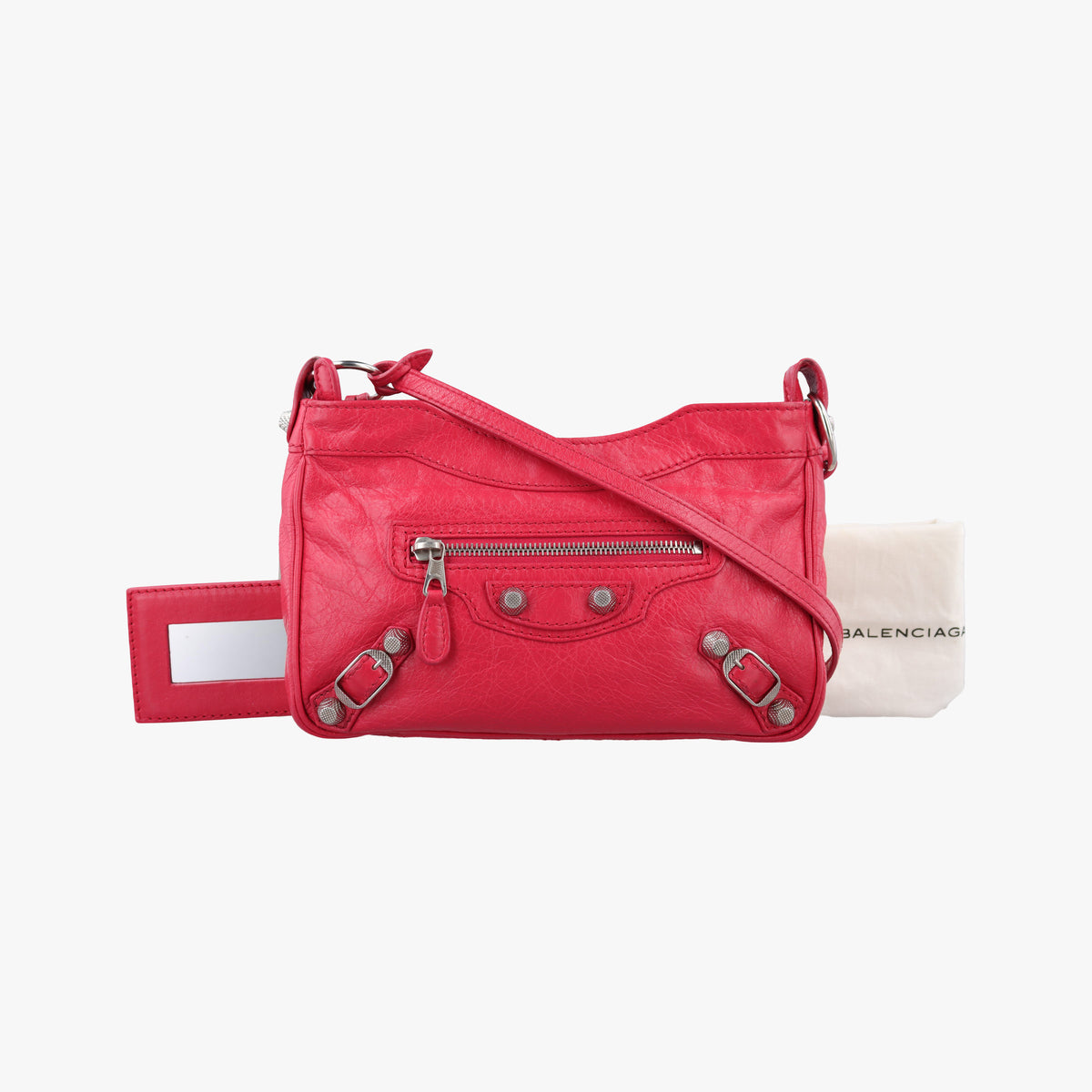 Secondhand Balenciaga The Giant Hip Red lambskin  shoulderbag | stylenewstar