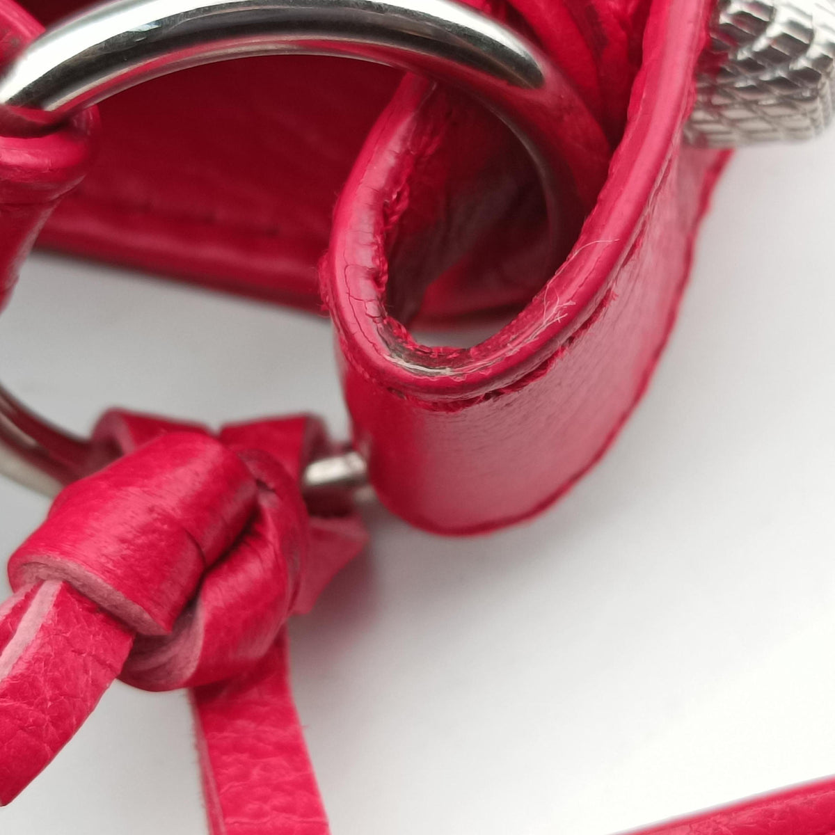 Secondhand Balenciaga The Giant Hip Red lambskin  shoulderbag | stylenewstar