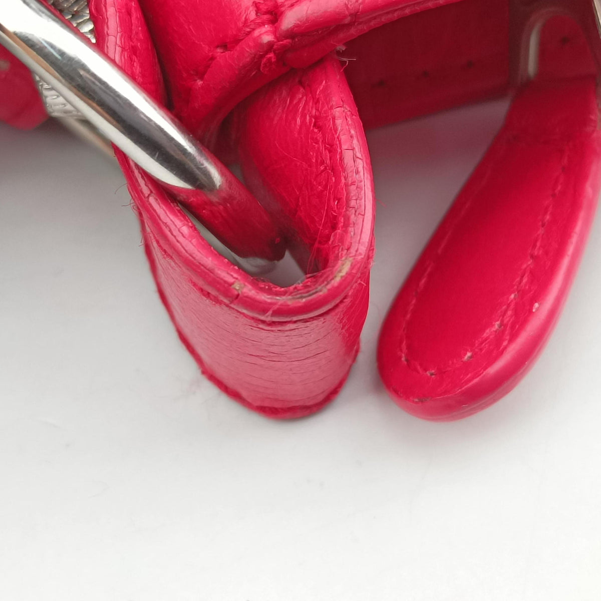 Secondhand Balenciaga The Giant Hip Red lambskin  shoulderbag | stylenewstar