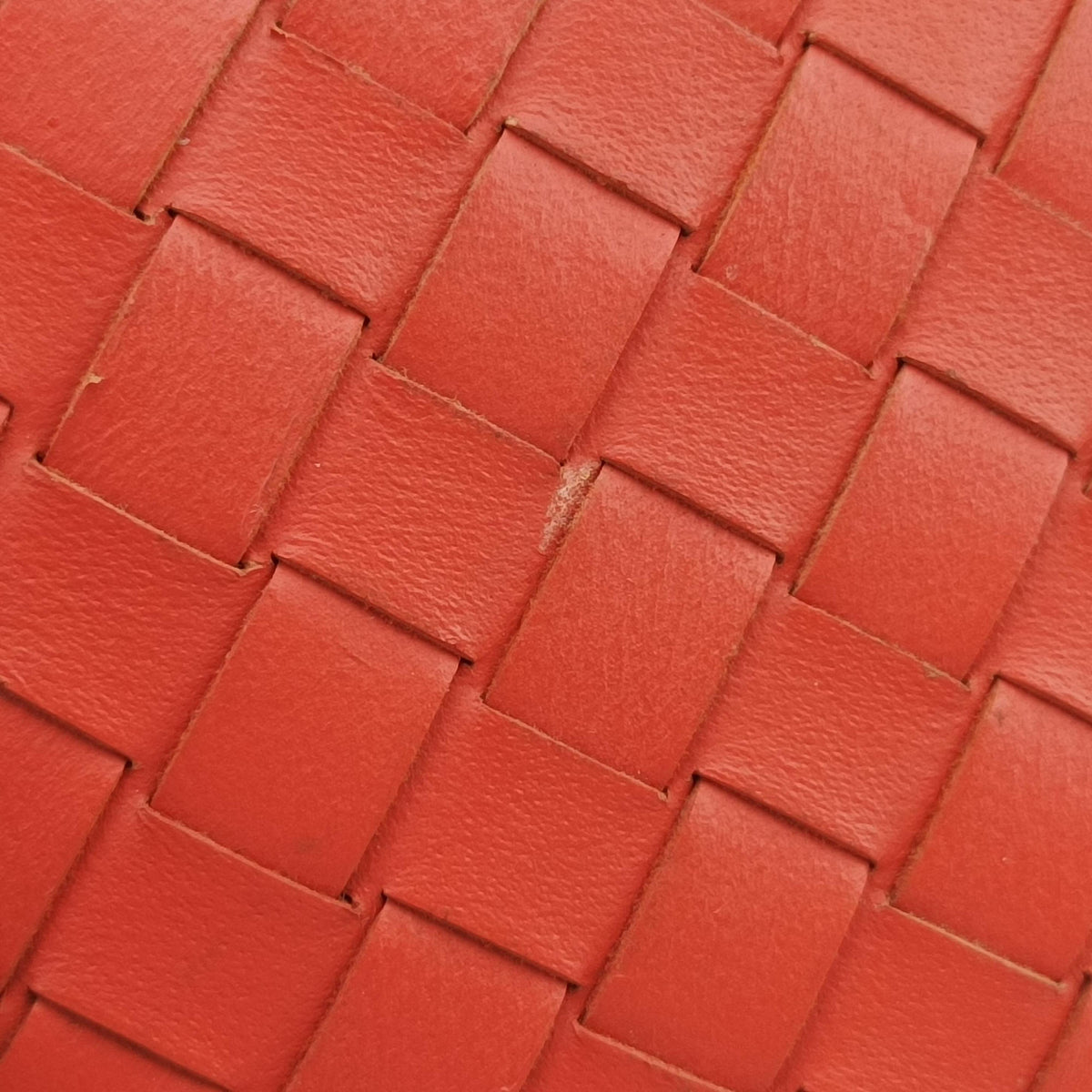 Vintage Bottega Veneta Intrecciato Orange Leather  clutchbag | stylenewstar