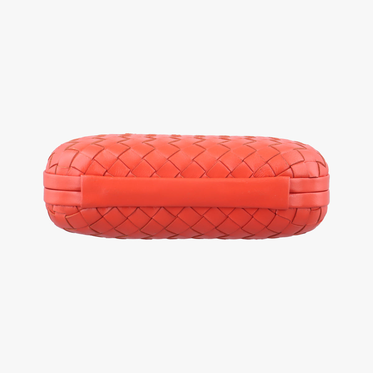 Vintage Bottega Veneta Intrecciato Orange Leather  clutchbag | stylenewstar