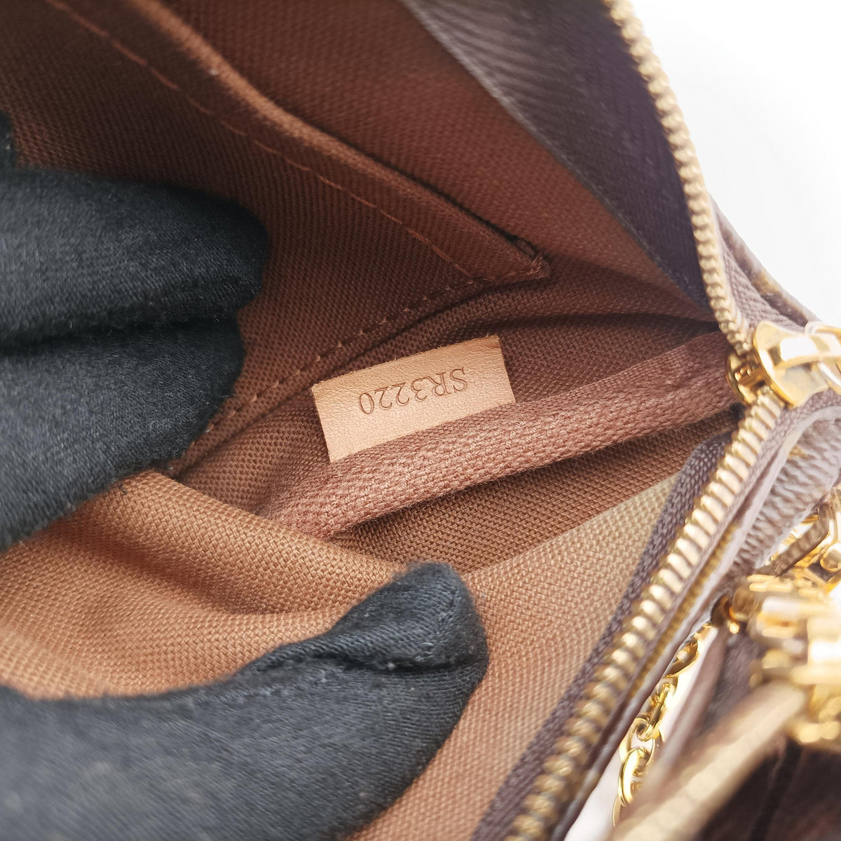 Pre-owned Louis Vuitton Multi Pochette Accessoir brown×khaki Monogram Canvas M44813 shoulderbag | stylenewstar