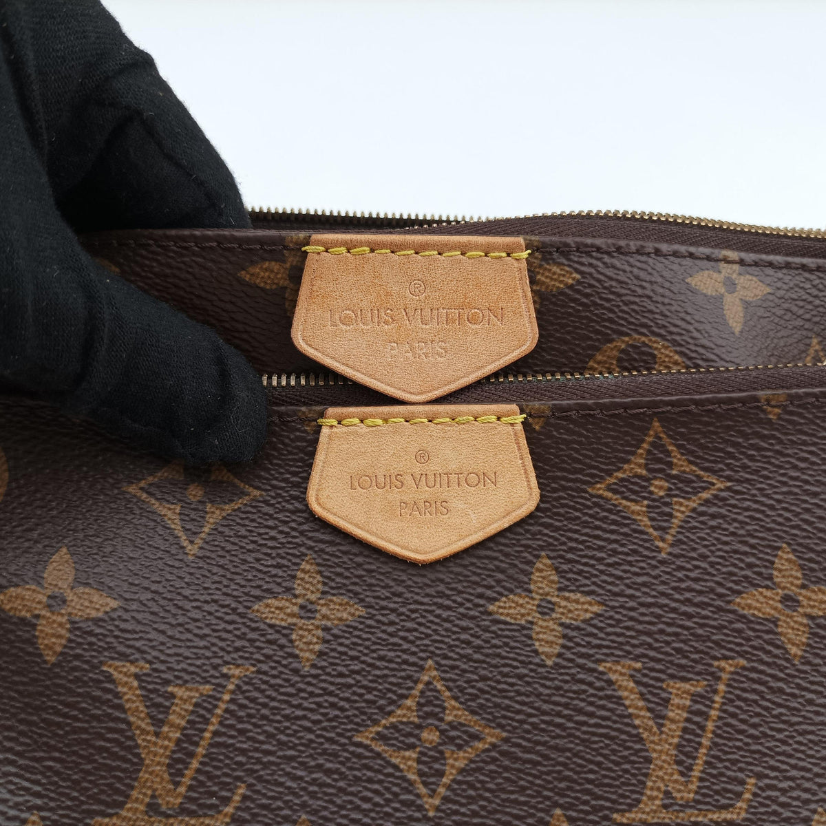 Pre-owned Louis Vuitton Multi Pochette Accessoir brown×khaki Monogram Canvas M44813 shoulderbag | stylenewstar