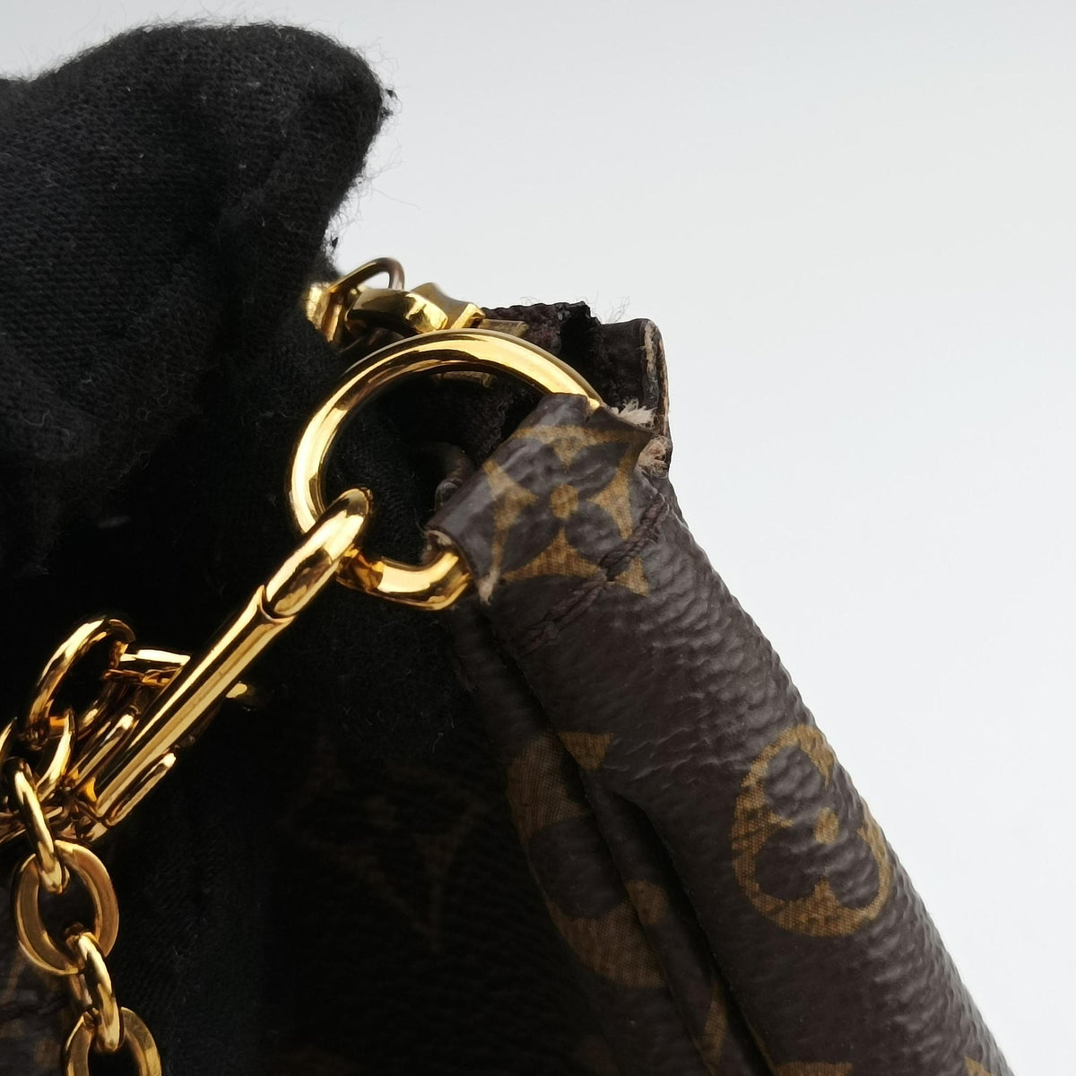 Pre-owned Louis Vuitton Multi Pochette Accessoir brown×khaki Monogram Canvas M44813 shoulderbag | stylenewstar